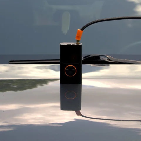 GloveBox Air Pro on the hood of a second car